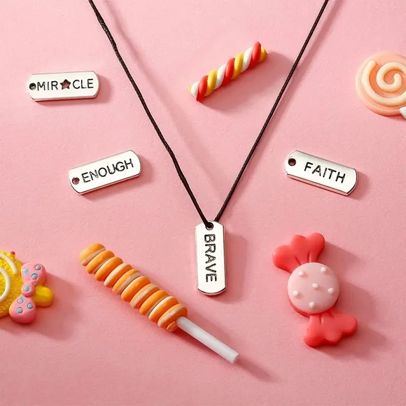 Pendants for necklaces white & gold colors - Picture 5 of 7